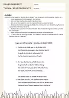 Vorschau - Klassenarbeiten - Stadtgedicht - Arbeit+EWH - "Siehts du die Stadt?" von Hofmannsthal - Seite 1