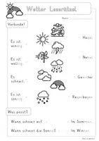 Vorschau - Arbeitsblätter - 10 Minuten lesen: Wetter (1. Klasse, lautgetreue Wörter) - Seite 2