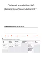 Vorschau - Arbeitsblätter - Block4: Medientheorie/Deutsch/Q1: Was sind Fake News? von Falschnachrichten unterscheiden. Diskurs. Demokratie - Deckblatt