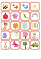 Vista previa - Juegos / Gamificación - BINGO DE LA PRIMAVERA - página 1