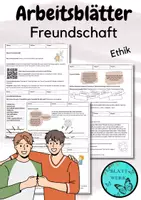 Vorschau - Arbeitsblätter - Ethik/ Freundschaft/ Arbeitsblätter/Video/Übungen - Deckblatt