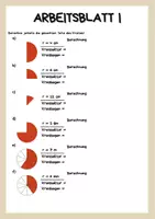Vorschau - Arbeitsblätter - Kreisring, Kreissektor, Kreisbogen - Seite 3
