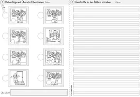Vorschau - Stationenlernen - Bildergeschichte Winter | Deutsch Klasse 1-4 | Geschichten schreiben - Seite 3