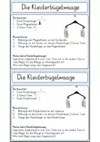 Vorschau - Aufgabenkarten - Kleiderbügelwaage Bauanleitung - Seite 2