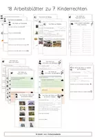 Vorschau - Arbeitsblätter - Kinderrechte 18 Arbeitsblätter zu 7 Kinderrechten - Deckblatt