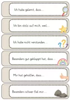 Vorschau - Mal- und Bastelvorlagen - Reflexionsfächer - Seite 1