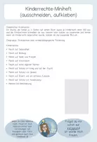 Vorschau - Fördermaterial/Inklusion - Kinderrechte Miniheft (ausschneiden/einkleben) - Seite 1