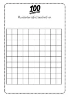 Vorschau - Arbeitsblätter - Hundertertafel beschriften / Aufgaben - Seite 2