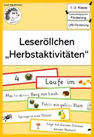 Vorschau - Aufgabenkarten - Leseröllchen Herbstaktivitäten (differenziertes Material) - Deckblatt