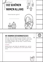 Vorschau - Arbeitsblätter - Die schönen Namen ALLAHS - Flipbook Islam - Seite 2