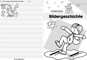 Vorschau - Arbeitsblätter - Bildergeschichte | Winter | Geschichten schreiben - Seite 1