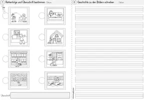 Vorschau - Arbeitsblätter - Bildergeschichte | Winter | Geschichten schreiben - Seite 2