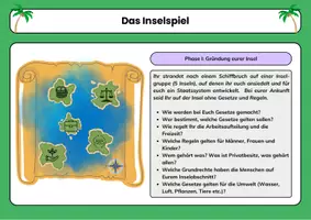 Vorschau - Arbeitsblätter - Inselspiel: Planspiel für Politik-Wirtschaft - Deckblatt