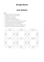 Vorschau - Arbeitsblätter - Escape Room "Jane Addams" - Deckblatt
