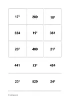 Vorschau - Spiele - Quadratzahlen-Memory - Seite 1