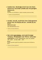 Vorschau - Arbeitsblätter - Kommaregeln kennen und anwenden - Seite 1