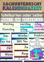Vorschau - Arbeitsblätter - Materialpaket: Der Kalender - Wochentage - Monate - Jahreszeiten - Seite 1