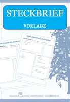 Vorschau - Arbeitsblätter - Deutsch: Vorlage Steckbrief - Deckblatt