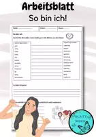 Vorschau - Arbeitsblätter - So bin ich/Selbstbeschreibung/Reflektion/Ethik - Deckblatt