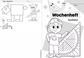 Vorschau - Arbeitsblätter - Geodreieck - Seite 1