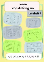 Vorschau - Arbeitsblätter - Lesen von Anfang an: Leseheft 4 - Deckblatt