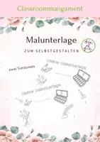 Vorschau - Arbeitsblätter - Meine Malunterlage *individuell anpassbar - Deckblatt
