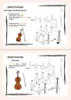 Vorschau - Mal- und Bastelvorlagen - Sketchnotes der Musikinstrumente - Seite 1