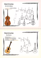 Vorschau - Mal- und Bastelvorlagen - Sketchnotes der Musikinstrumente - Seite 2