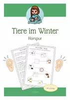 Vorschau - Arbeitsblätter - Tiere im Winter - Hörspur für die 1.-3. Klasse - Deckblatt