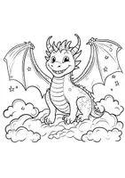 Vorschau - Mal- und Bastelvorlagen - Drachen Ausmalbilder Fensterbilder Drache Mandala Bilder ausmalen - Seite 2