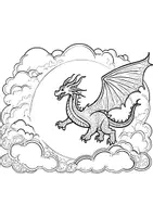 Vorschau - Arbeitsblätter - Drachen Ausmalbilder Fensterbilder Mandala Drachen Bild ausmalen - Seite 2