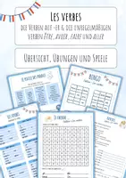 Vorschau - Arbeitsblätter - Die Verben auf -er und die unregelmäßigen Verben (être, avoir, faire, aller) - Deckblatt