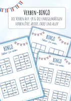 Vorschau - Spiele - Verben-BINGO - Deckblatt