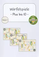 Vorschau - Spiele - Würfelspiele: Plus bis 10 (Kl.1) - Deckblatt