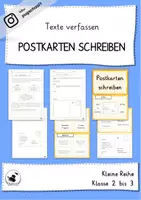 Vorschau - Unterrichtsreihen - Texte verfassen - Eine Postkarte schreiben - Deckblatt
