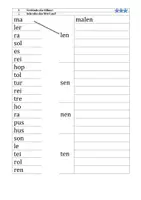 Vorschau - Arbeitsblätter - Silben verbinden differenziert (Verben) - Seite 3