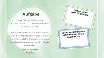 Vorschau - Aufgabenkarten - Interaktive Aufgaben zum Kennenlernen von Präpositionen - Deckblatt