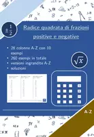 anteprima - Esercizi - Radice quadrata di frazioni positive e negative | matematica | 26 colonne - Pagina di copertina