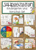 Vorschau - Anderer Materialtyp - Jahreszeiten Kindergarten- und Vorschul-SET - Deckblatt