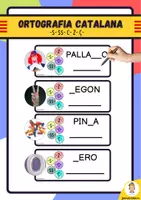 Vista previa - Unidades / Secuencias / Situaciones de Aprendizaje - Ortografia catalana S SS C Z Ç - Portada