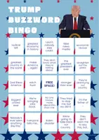 Vorschau - Arbeitsblätter - Trump Bingo - Buzzwords and Rhetoric Tricks - Seite 1