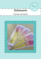 Vorschau - Fördermaterial/Inklusion - Stellenwerte_Grössen umrechnen - Deckblatt