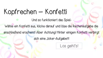 Vorschau - Arbeitsblätter - Mathe an Fasching / Karneval - Kopfrechnen in Klasse 3 - 5 - Seite 2