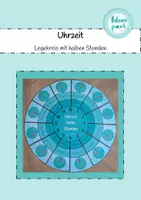 Vorschau - Poster - Uhrzeit: Legekreis mit halben Stunden - Deckblatt