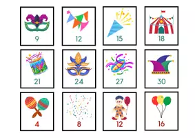 anteprima - Materiale di supporto/inclusione - Le tabelline di Carnevale - Pagina 2