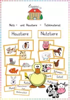 Vorschau - Präsentationen/Tafelbilder - Nutz- und Haustiere - Tafelmaterial - Deckblatt