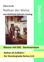 Vorschau - Klassenarbeiten - Nathan der Weise - Szenenanalyse - Klausur mit EHZ - Dramenanalyse I,2 - Recha, Daja, Nathan - Deckblatt
