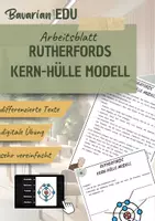 Vorschau - Arbeitsblätter - Atome - Kern-Hülle Modell | Arbeitsblatt | Natur und Technik - Deckblatt