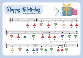 Vorschau - Poster - Happy Birthday - Melodie für Mundharmonika - Seite 2