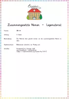 Vorschau - Stationenlernen - Zusammengesetzte Nomen: Legematerial & Bildkarten - Deutsch - Kl. 2/3 - Seite 3